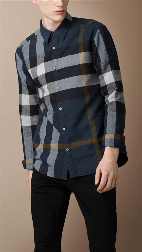 flanel burberry blouse|burberry dress shirt men's.